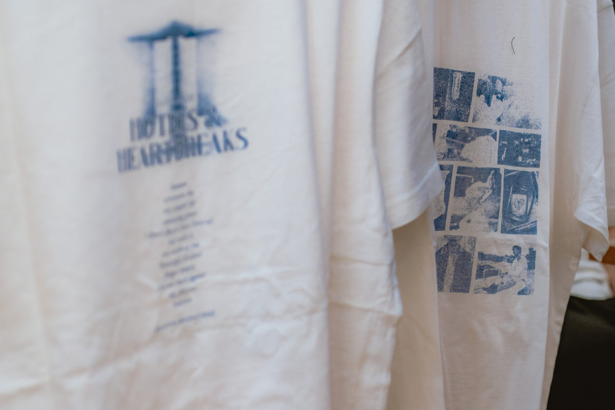The hotels & heartbreaks visualizer oversized tee